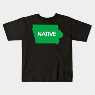 Iowa Native Sticker Kids T-Shirt